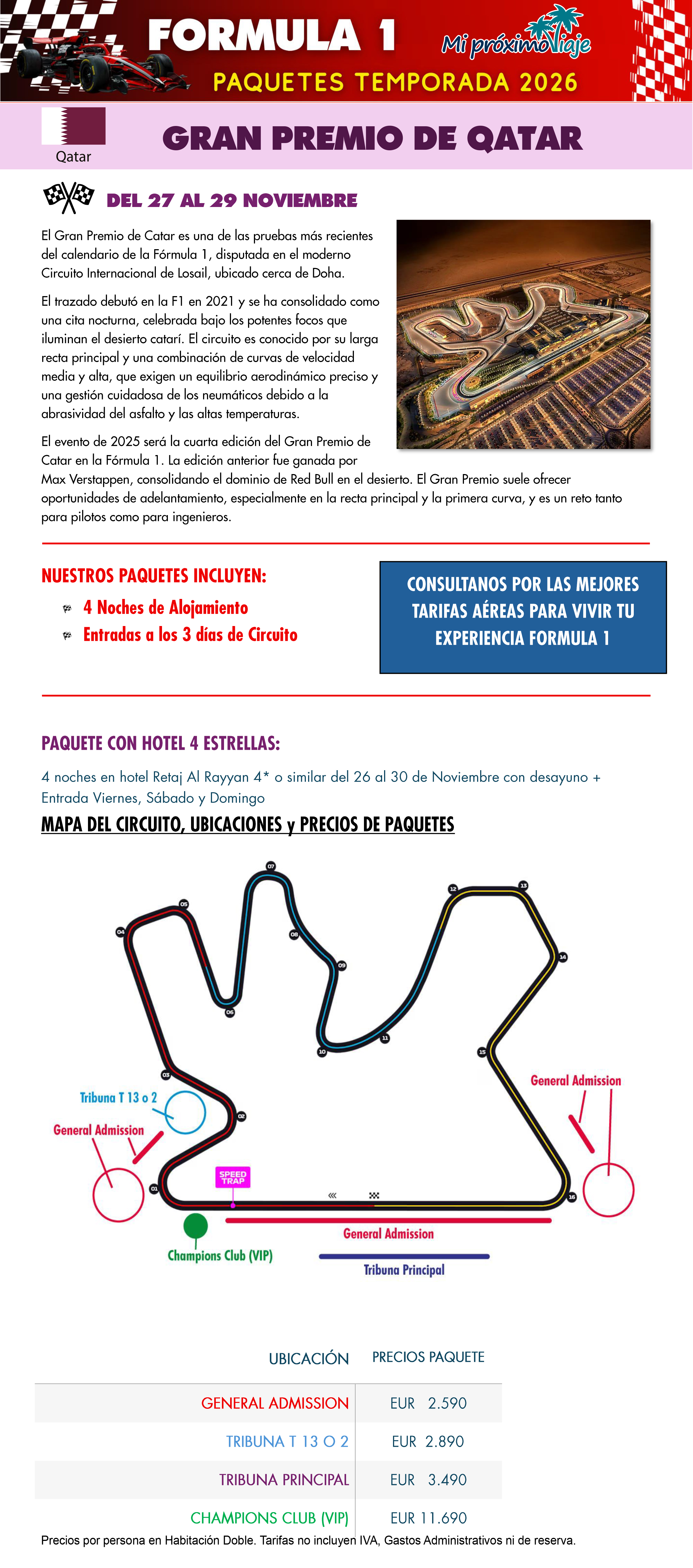 FORMULA 1 GRAN PREMIO DE QATAR